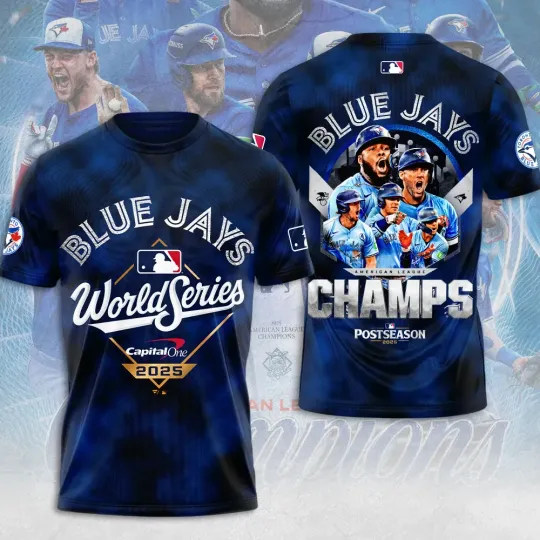 Discover Blue Jays 2025 American League Champions 3D T-Shirt