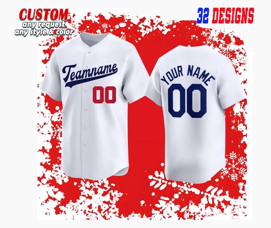 Discover Custom Stitched Baseball Jersey: Personalized Team Uniform, Embroidered Polyester