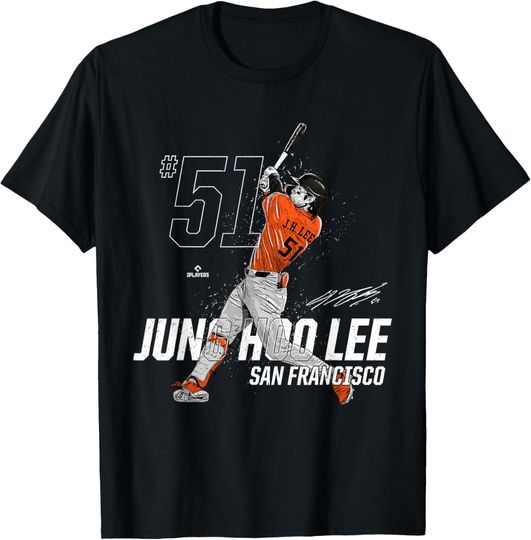 Discover Dynamic Pose Jung Hoo Lee San Francisco Baseball MLBPA T-Shirt