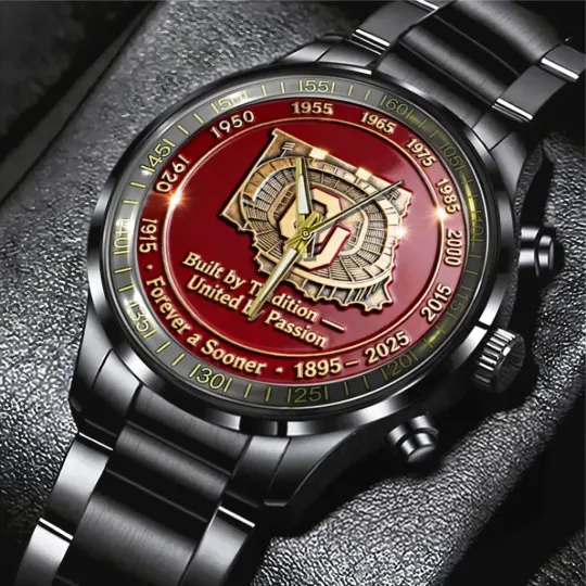 Discover Ok.l.ah.o.m.a.  130th Anniversary 2025 Black Stainless Steel Watch
