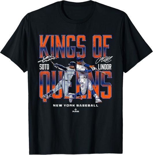 Discover Kings of Queens Juan Soto Francisco Lindor New York MLBPA T-Shirt
