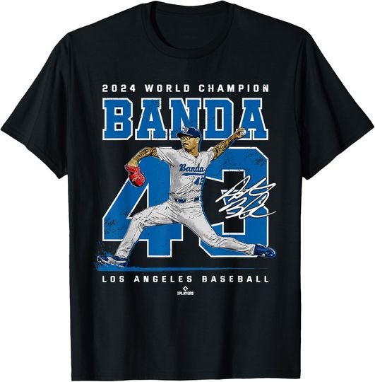 Discover Player Number 2024 World Champion Anthony Banda MLBPA T-Shirt