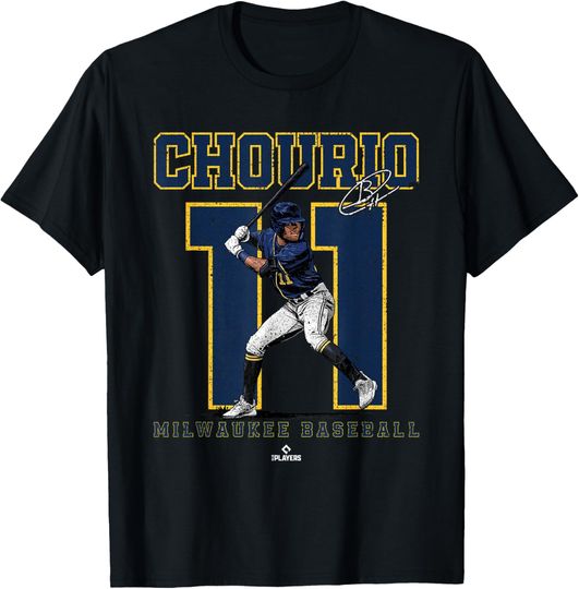 Discover Number and Portrait Jackson Chourio Milwaukee MLBPA T-Shirt
