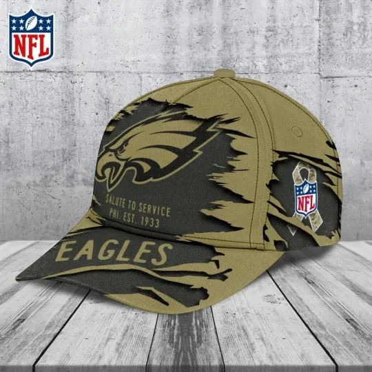 Discover Eagles 2025 Salute to Service Classic Cap