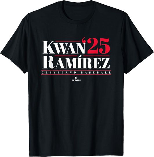 Discover José Ramírez Steven Kwan 2025 Cleveland Baseball MLBPA T-Shirt