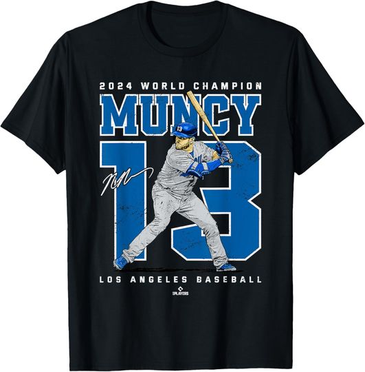 Discover Player Number 2024 World Champion Max Muncy Los Angeles T-Shirt