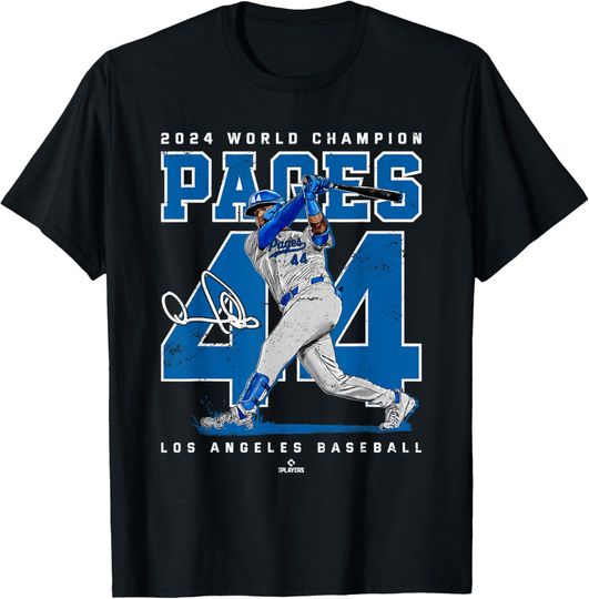 Discover Player Number 2024 World Champion Andy Pages MLBPA T-Shirt