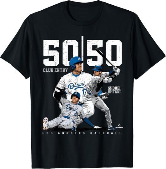Discover Ohtani Historic 50-50 Club Entry Shohei Ohtani MLBPA T-Shirt