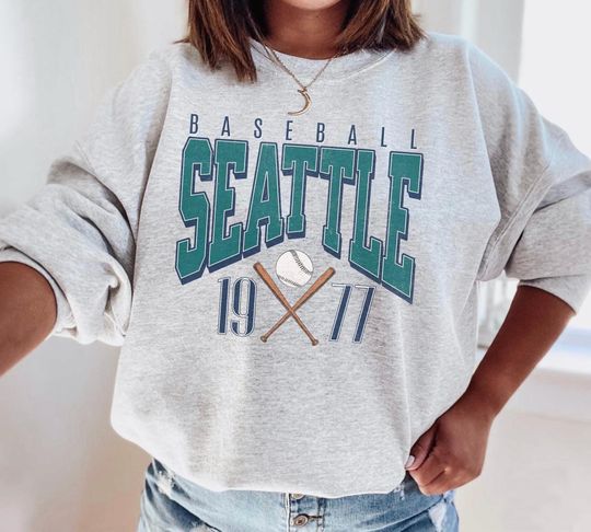 Discover Seattle Baseball Sweatshirt: Retro Sports Fan Gear