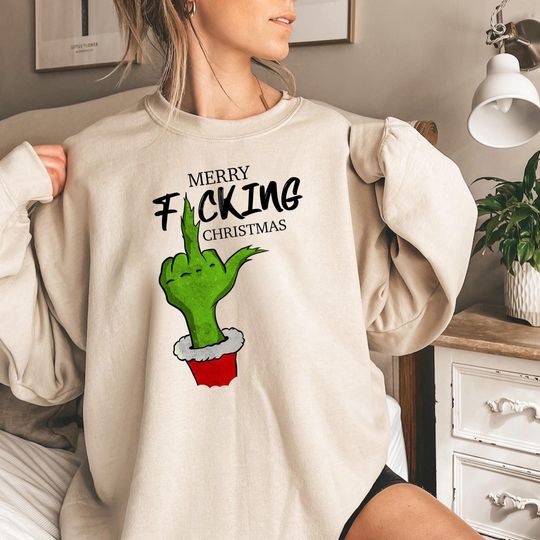 Discover Funny Christmas Sweatshirt, Sarcastic Holiday Hoodie, Xmas Gift