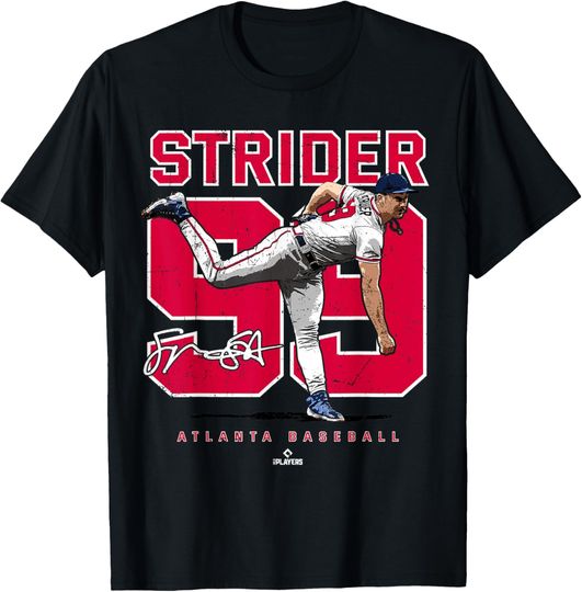 Discover Number and Portrait Spencer Strider Atlanta MLBPA T-Shirt