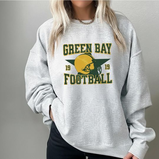 Discover Green Bay Football Vintage Embroidered Sweatshirt, Retro Green Bay Packer Sweatshirt