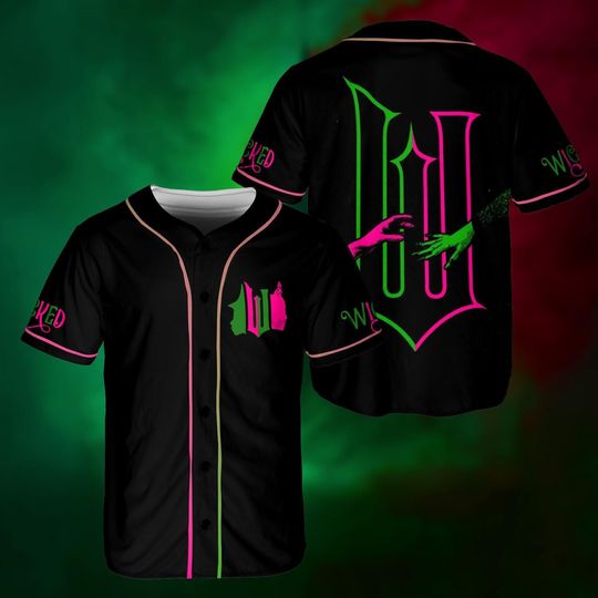 Discover Wicked Jersey Shirt, Elphaba and Glinda Jersey, Musical Gifts for Wicked Fans, Wicked Merch, Green Witch Tee