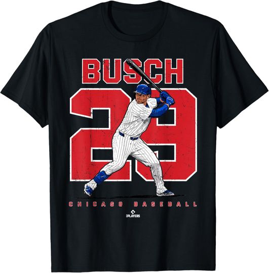 Discover Number & Portrait Michael Busch Chicago MLBPA T-Shirt