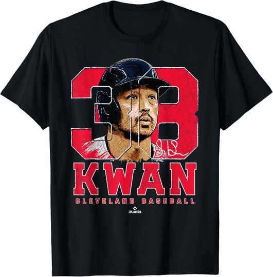 Discover Silhouette Steven Kwan Cleveland MLBPA T-Shirt