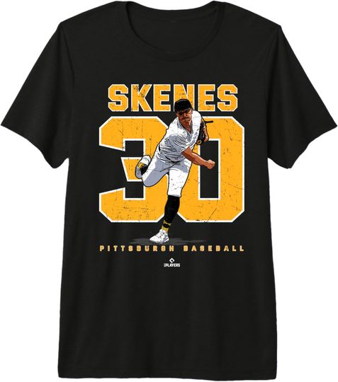 Discover Number & Portrait Paul Skenes Pittsburgh MLBPA Premium T-Shirt