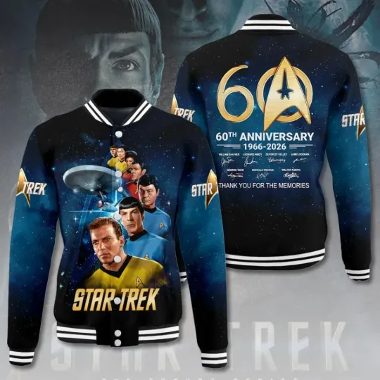 Discover Star Treks 60Th Anniversary 996-2026 Limited Edition Baseball Jacket