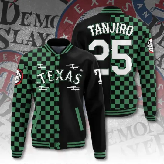 Discover Texas Ranger x demon Baseball Jacket