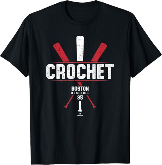 Discover Vintage Baseball Bat Gameday Garrett Crochet Boston Baseball T-Shirt