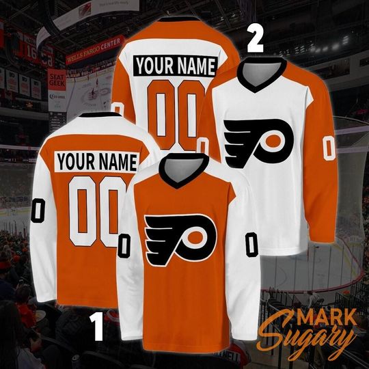 Discover Personalized Philadelphia Flyers Hockey Jersey, Jersey For Men With Your Team Name, Fan Hockey Jersey
