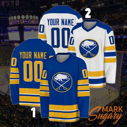 Discover Personalized Buffalo Sabres Hockey Jersey, Jersey For Men With Your Team Name, Fan Hockey Jersey