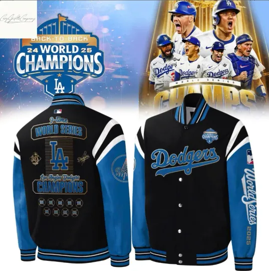 Dodgers 2025 World Series Champions Celebrate The Victory Baseball Jacket