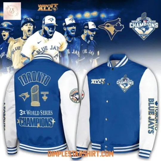 Discover Toronto Blue Jay 2025 World Series Baseball Jacket