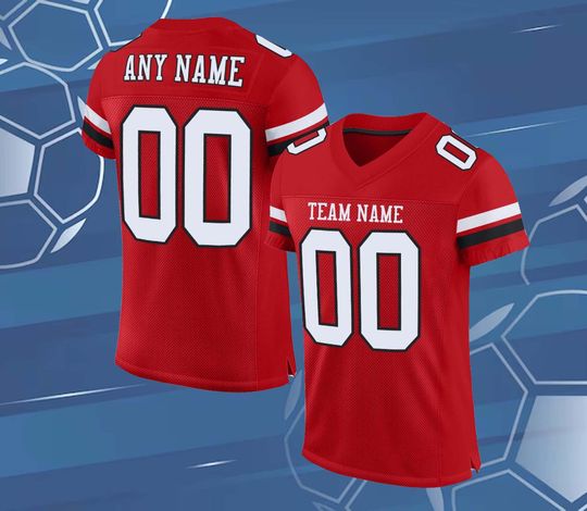 Personalized Team Name & Number Football Jersey Shirt For Adult Kid,Custom Mesh Football Jersey Shirt,Game Day Commitment ,Game Day Outfit