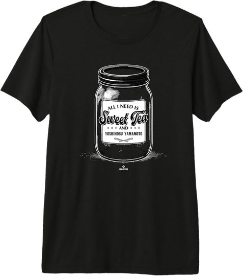 Discover Sweet Tea and Yoshinobu Yamamoto Los Angeles Baseball MLBPA Premium T-Shirt