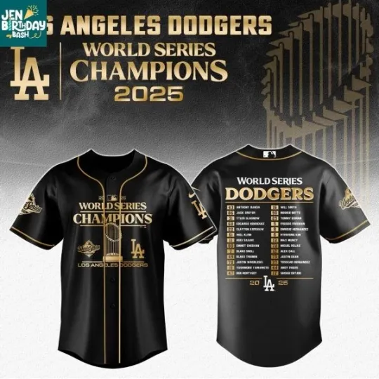Discover LA Dodgers World Series Champions 2025 Black History Baseball Jersey