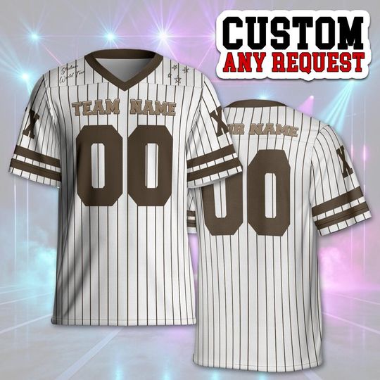 Personalized Stadium Tour 2025 Pinstripe Football Jersey, Custom Name Number XX 2025 Concert Team Jersey, Music Fan Jerseys 41025HC6