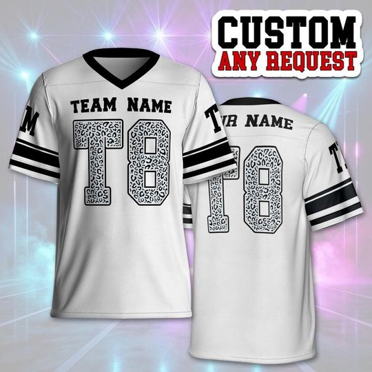 Custom T8 Leopard World Tour 2025 Football Jersey, Custom Team Number T8 Leopard Concert Jersey, Concert Football Jersey 41025HC1