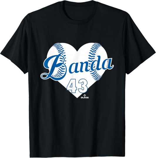 Discover Baseball Heart Anthony Banda Los Angeles Baseball MLBPA T-Shirt