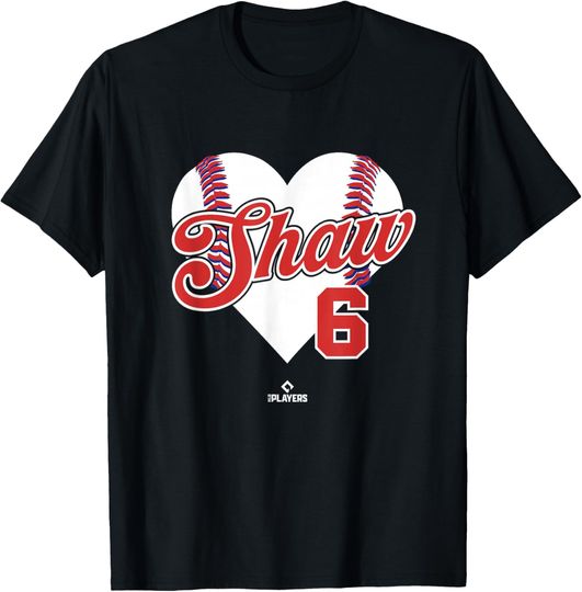 Matt Shaw Baseball Heart Chicago Baseball MLBPA T-Shirt