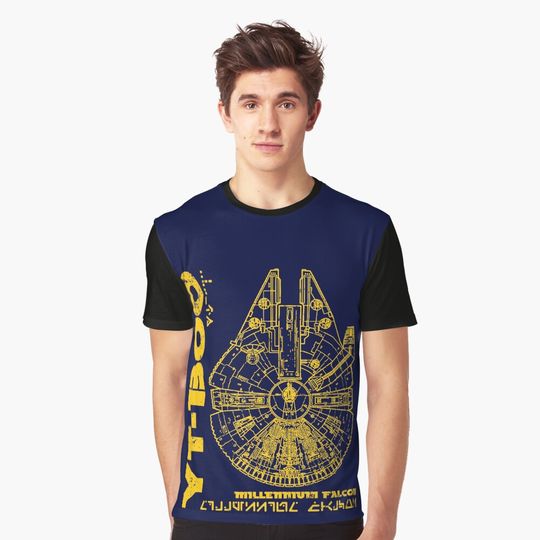 Discover Millennium Falcon YT-1300 Graphic T-Shirt