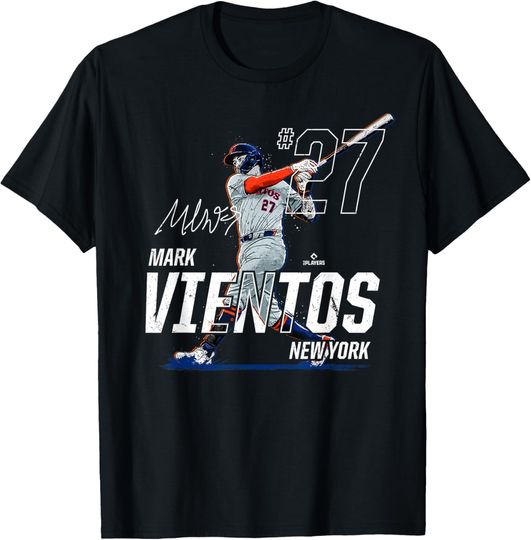 Discover Dynamic Pose Mark Vientos New York Baseball MLBPA T-Shirt