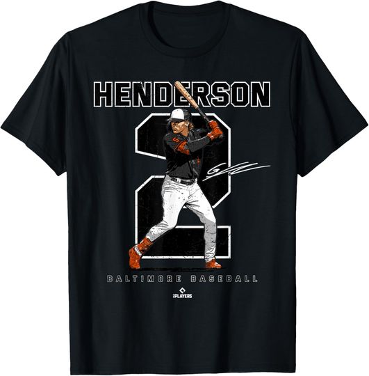 Discover Number and Portrait Gunnar Henderson Baltimore MLBPA T-Shirt