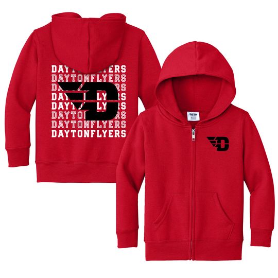Discover Dayton Flyers Baby Full Zip Hoodie - UD Sweatshirt - Infant Sizes 6M-4T - Future Flyers Fan Gear