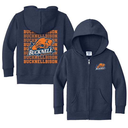Discover Bucknell Bison Baby Full Zip Hoodie - Bucknell Sweatshirt - Infant Sizes 6M-4T - Future Bison Fan Gear