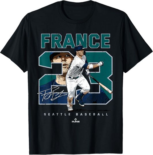 Discover Number and Portrait Ty France Seattle MLBPA T-Shirt
