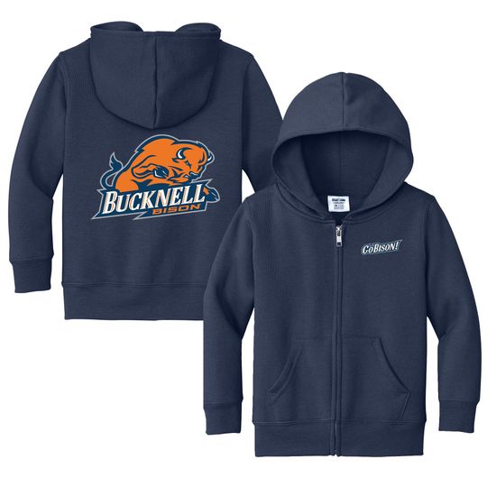 Discover Bucknell Bison Baby Full Zip Hoodie - Bucknell Sweatshirt - Infant Sizes 6M-4T - Future Bison Fan Gear