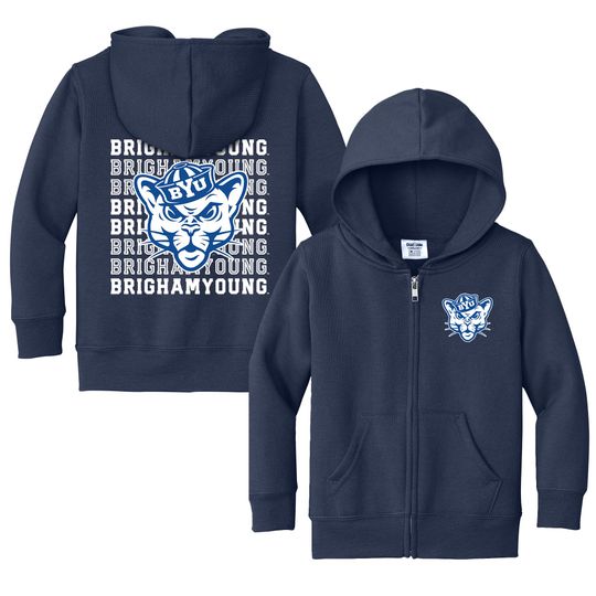 Discover Brigham Young Cougars Baby Full Zip Hoodie - BYU Sweatshirt - Infant Sizes 6M-4T - Future Cougars Fan Gear