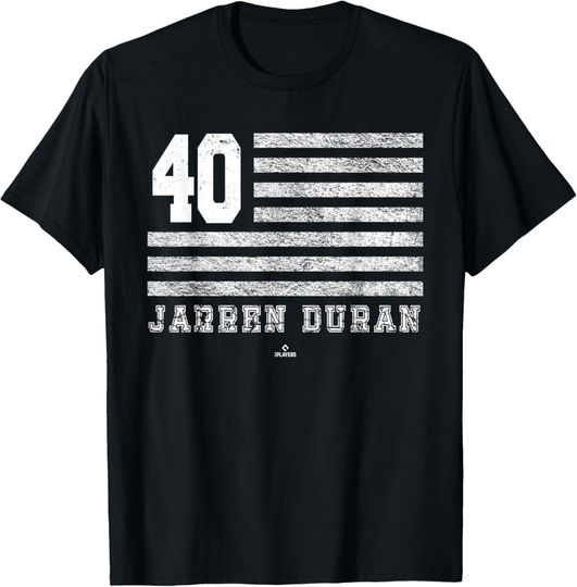 Discover Vintage Flag Gameday Jarren Duran Boston MLBPA T-Shirt