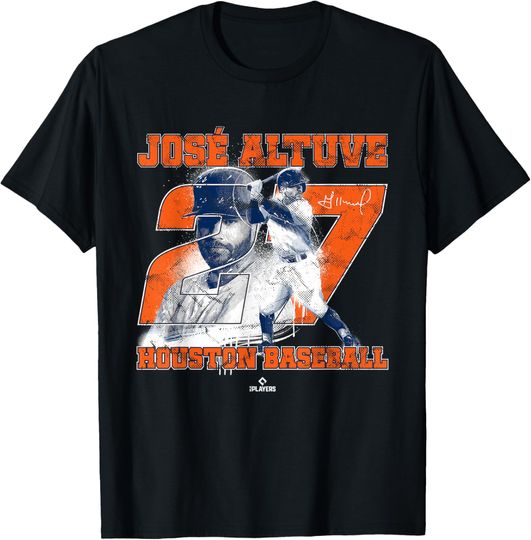 BallPark MVP Houston Jose Altuve MLBPA Number T-Shirt - Black, Small