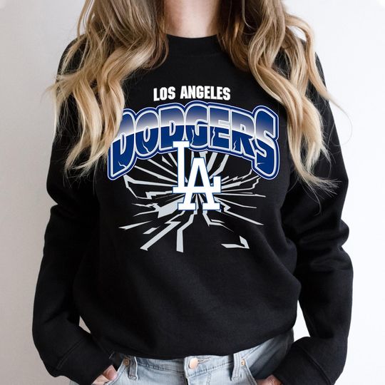 Discover Earthquake Los Angeles Dodgers MLB Baseball Sweatshirt: Retro Baseball Fan Gift