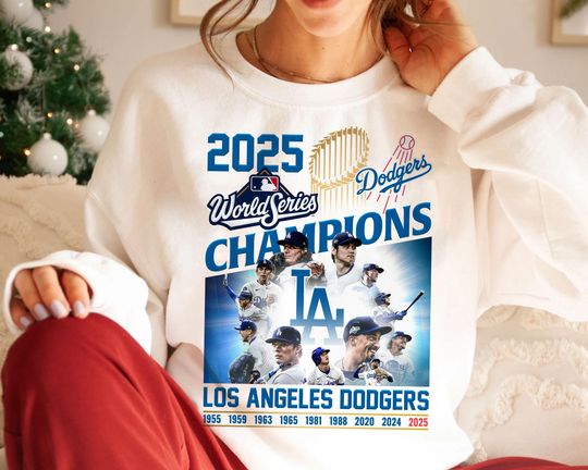 Discover 2025 LA Baseball World Series Champion Sweatshirt | Los Angeles Fan Gift | Unisex Star Team Pullover