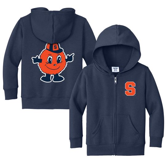 Discover Syracuse Orange Baby Full Zip Hoodie - Syracuse Sweatshirt - Infant Sizes 6M-4T - Future Orange Fan Gear