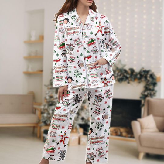 Discover Christmas Vacation Christmas Pajamas, Funny Xmas Pajama Set, Family Matching Pajamas Set, Holiday Gift