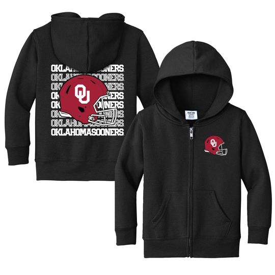 Discover Oklahoma Sooners Baby Full Zip Hoodie - OU Sweatshirt - Infant Sizes 6M-4T - Future Sooners Fan Gear