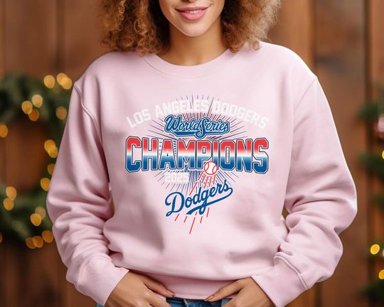 Discover 2025 LA Baseball World Series Champion Sweatshirt | Los Angeles Fan Gift | Unisex Victory Burst Pullover